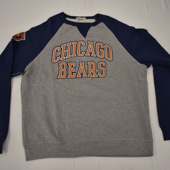 Junk Food Mens NFL Chicago Bears Formation Gray Sweatshirt New - Picture 3 of 8
